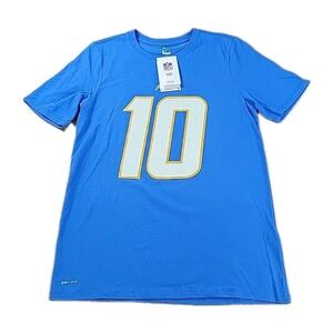 Los Angeles Chargers Justin Herbert Nike DRI FIT T Shirt BOYS YOUTH XL NWT